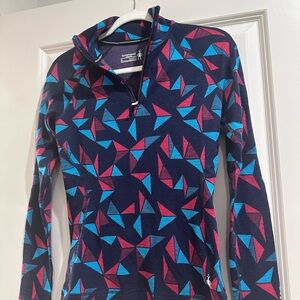 Smartwool Merino Pullover with Blue and Red Accents